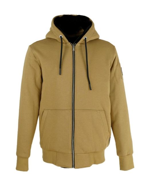Moose Knuckles Green Logo-Plaque Zip-Up Hoodie for men