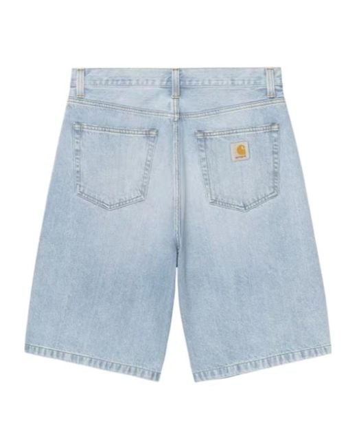 Carhartt Blue Landon Robertson Denim Shorts for men