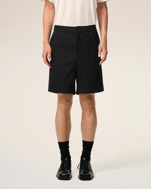 AMI Black Ami Ami De Coeur Utility Shorts for men