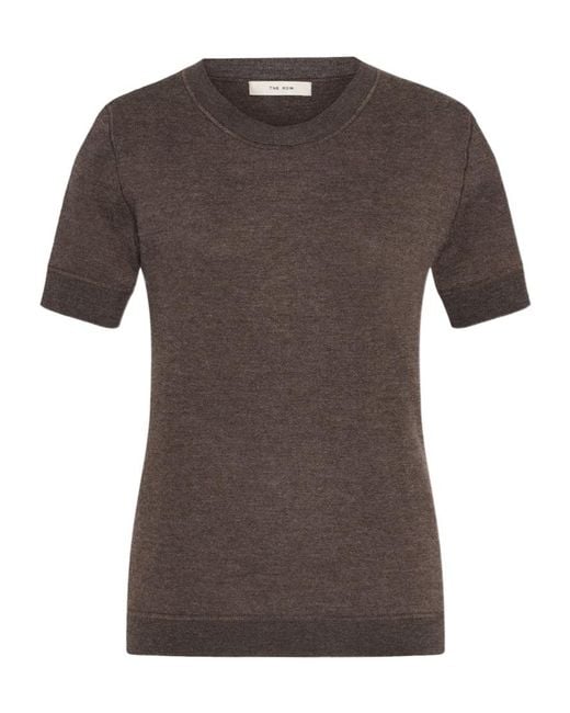 The Row Gray Cashmere T-Shirt