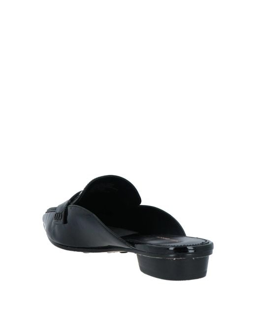 Tory Burch Black Closed-Toe Slippers