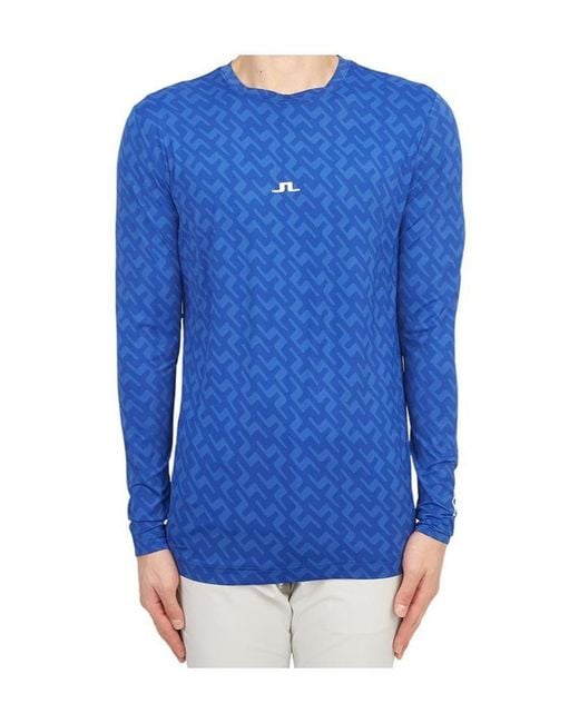 J.Lindeberg Blue Thor Long-Sleeve Top for men