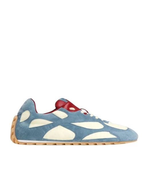 Bottega Veneta Blue Orbit Flash Low-Top Sneakers for men