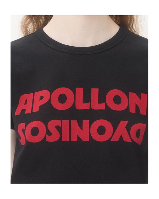 Valentino Black Apollon Dyonisos Crewneck T-Shirt