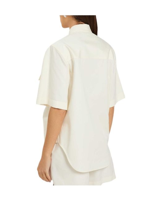 Tod's White Short-Sleeved Button-Down Shirt