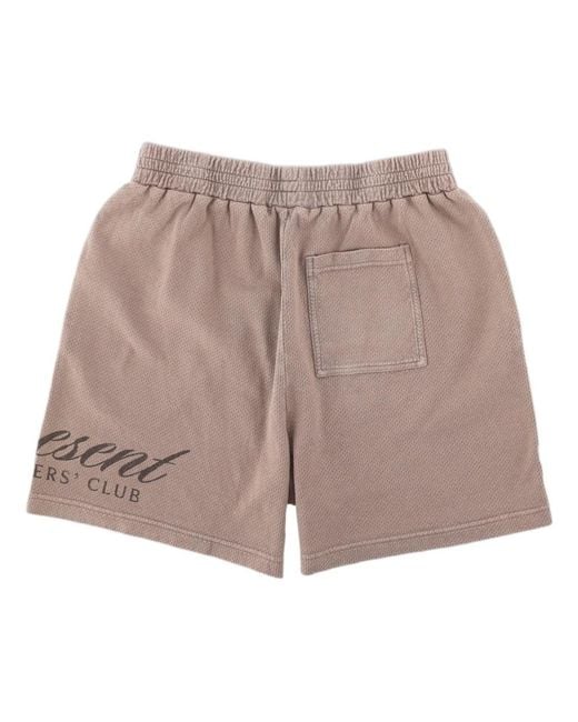 Represent Gray Elastic Waist Shorts for men