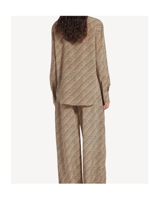 Balenciaga Brown Monogram Shirt