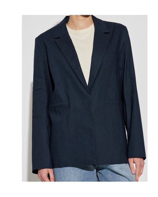 Rag & Bone Blue Blazer With Open Lapels