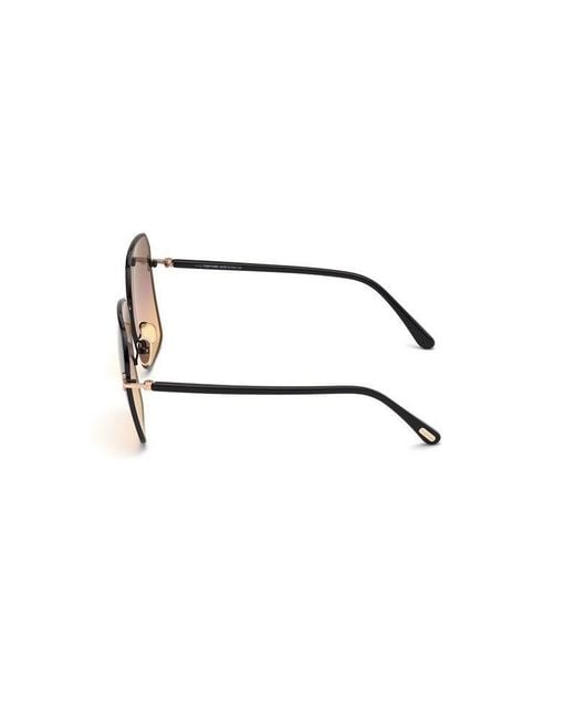 Tom Ford Pink Eyewear Claudia Hexagonal-Frame Sunglasses