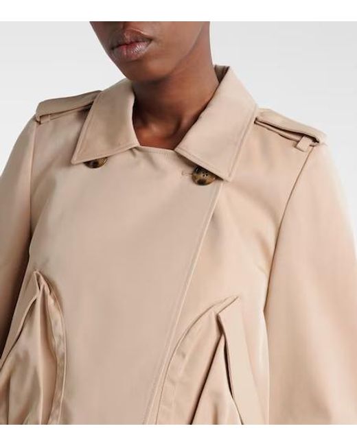 Dorothee Schumacher Natural Luxury Layer Cropped Cotton-Blend Jacket