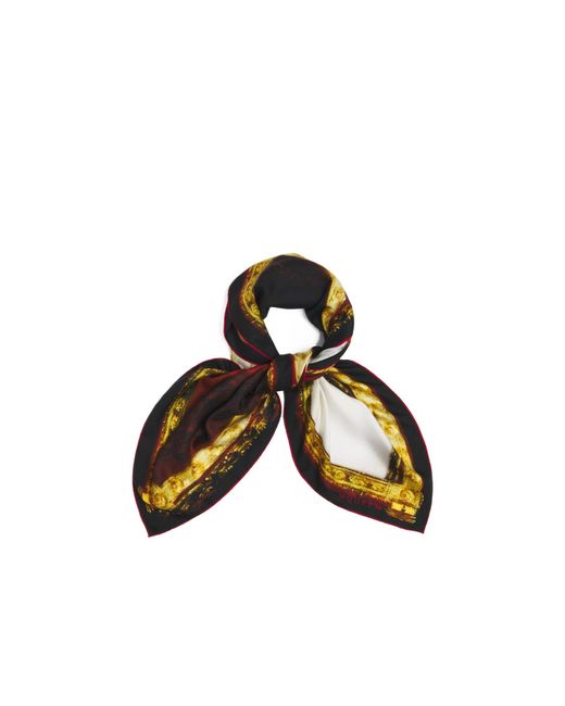Alexander McQueen Multicolor Painting-Print Scarf