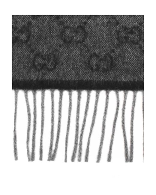 Gucci Multicolor Wool Tassel Scarf for men
