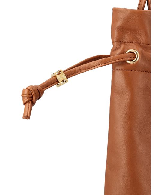 Céline Brown Small Crystal Pouch