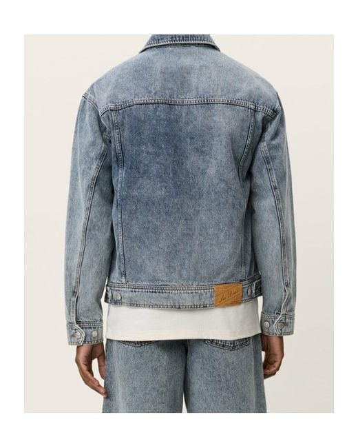 Les Deux Blue Buttoned Flap-Pocket Jacket for men