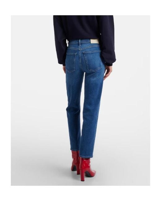 Citizens of Humanity Blue Caia High-Rise Straight Jeans