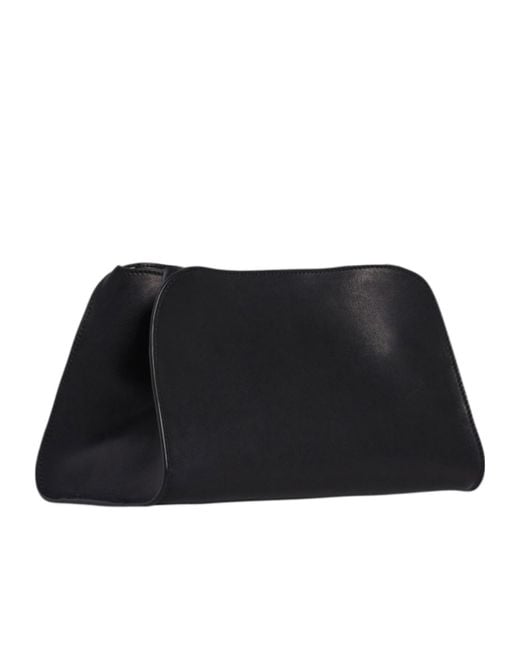 The Row Black Peggy Clutch