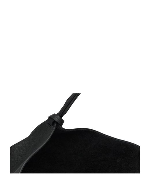 Khaite Black Lotus Medium Shopping Bag