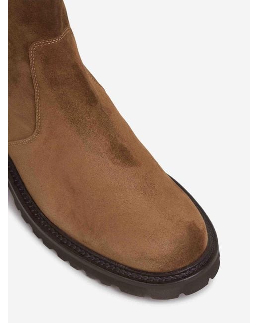 Common Projects Brown Round Toe Ankle Boots for men