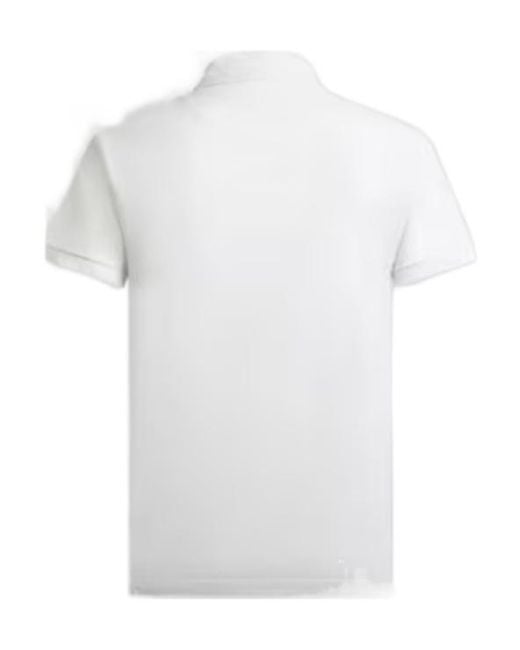 Etro White Pegaso Embroidered Polo Shirt for men