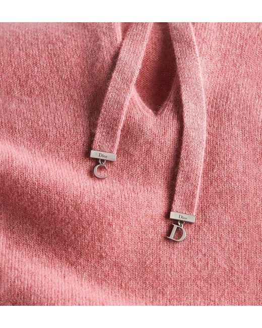 Dior Pink Sweater With Bow Neckline