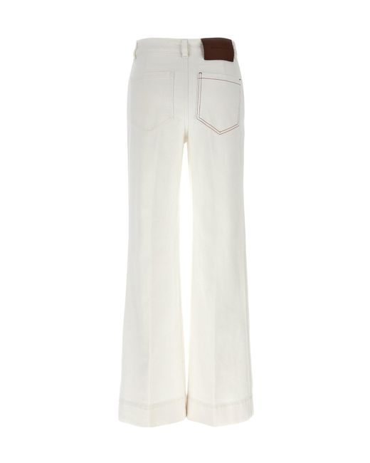 Victoria Beckham White Alina Jeans