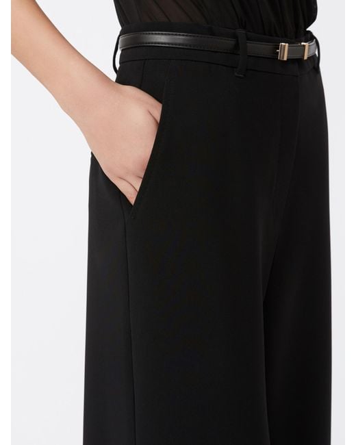 Max Mara Black Studio Jez Flared Trousers