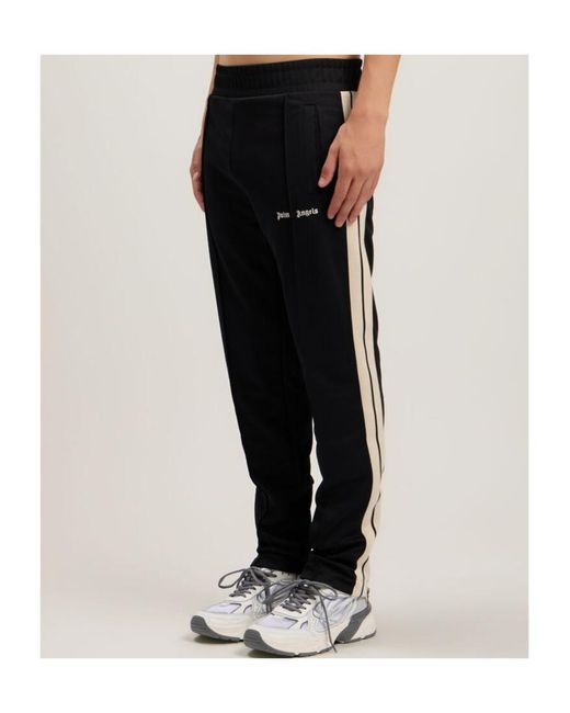 Palm Angels Black Classic Logo Track Pants for men