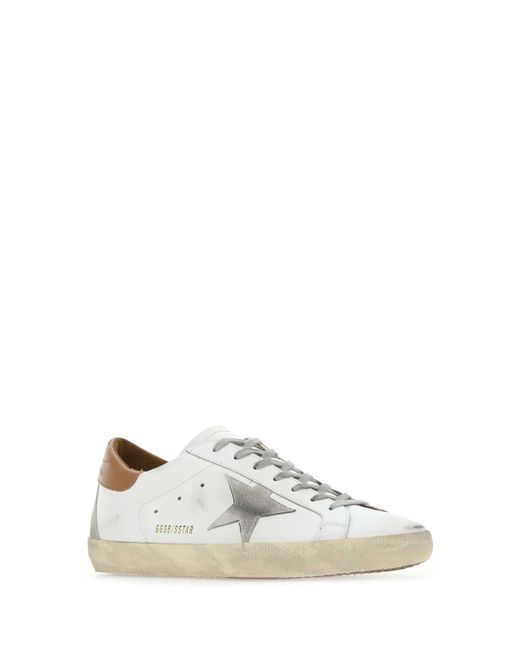 Golden Goose Deluxe Brand White Superstar Low-Top Sneakers for men