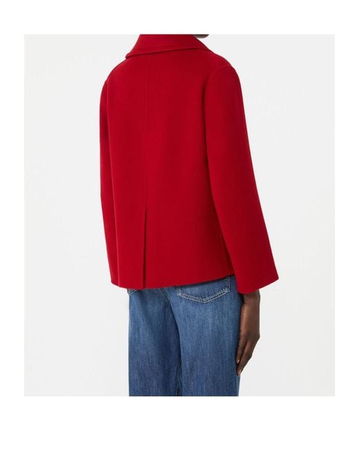 Max Mara Red 'S Smmsissy Button-Up Coat
