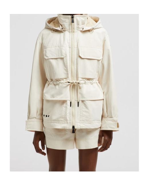 Moncler Natural Nimba Hooded Field Down Jacket