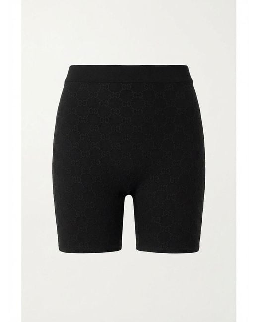 Gucci Blue Monogram Stretch Cycling Shorts