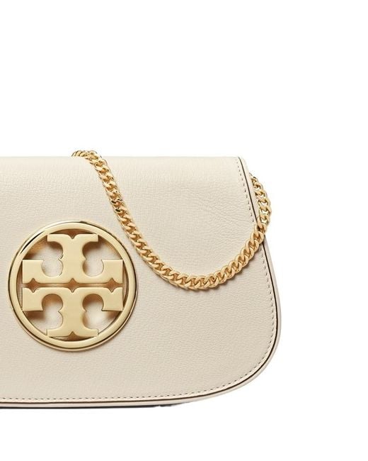 Tory Burch Natural Reva Clutch Bag