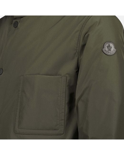 Moncler Green Reversible Collared Jacket for men