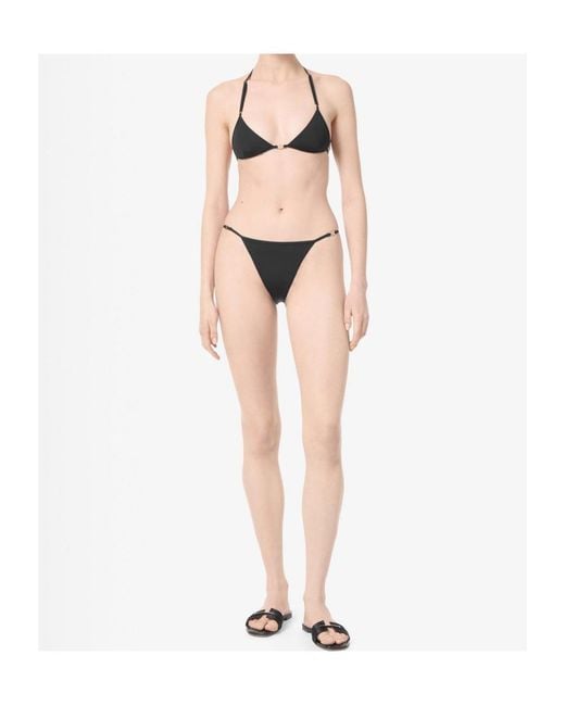 Tom Ford White T Triangle Bikini Set Beachwear