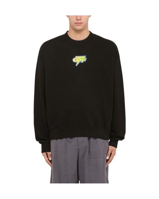 Off-White c/o Virgil Abloh Black Arrows Print Crew Neck Sweatshirt for men