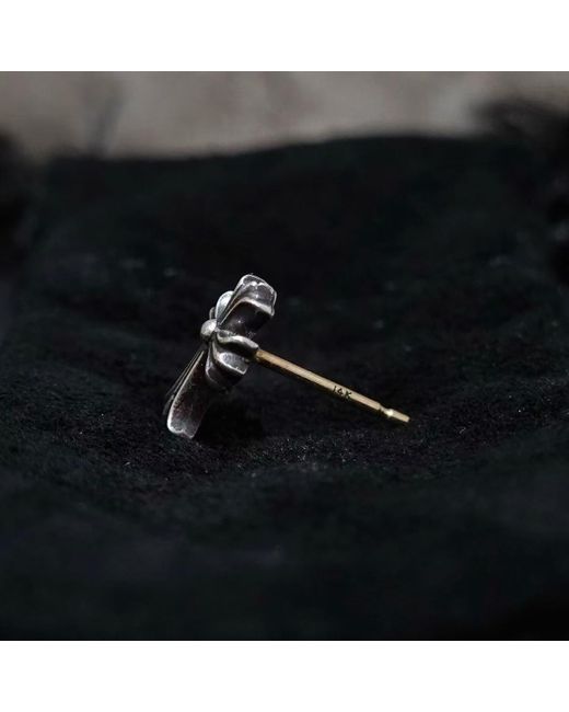 Chrome Hearts Black Cross Earrings (Single) for men