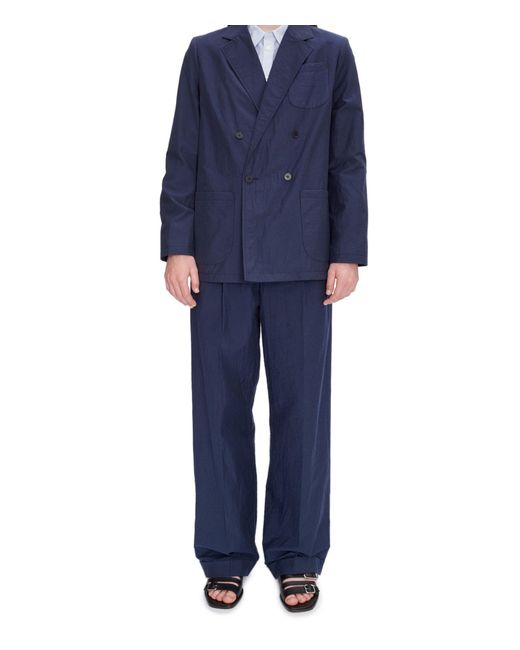 A.P.C. Blue Long-Sleeved Suit Coat