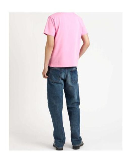 J.W. Anderson Blue Jw Anderson Distressed Mid-Waisted Straight-Leg Jeans for men