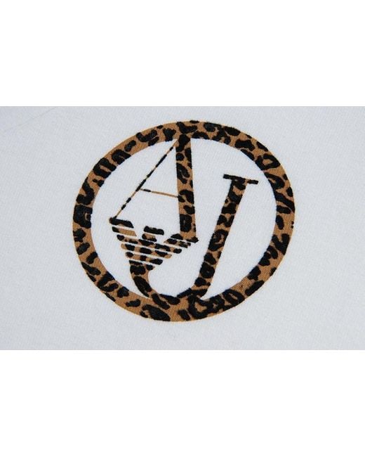 Armani Jeans White Logo Detail T-Shirt