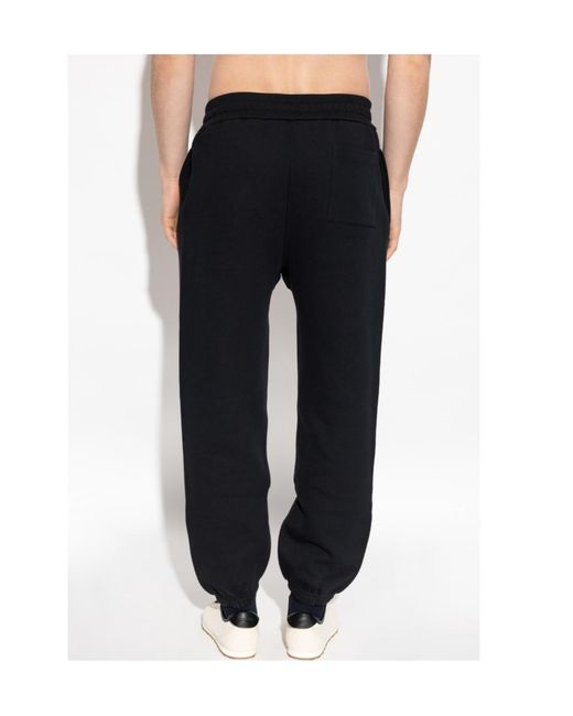 Jil Sander Blue Drawstring Cuffed Joggers for men