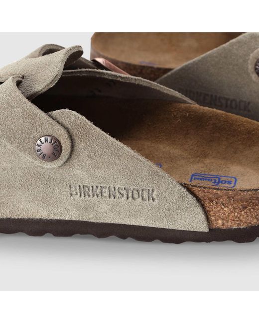 Birkenstock Gray Boston Buckle Clogs