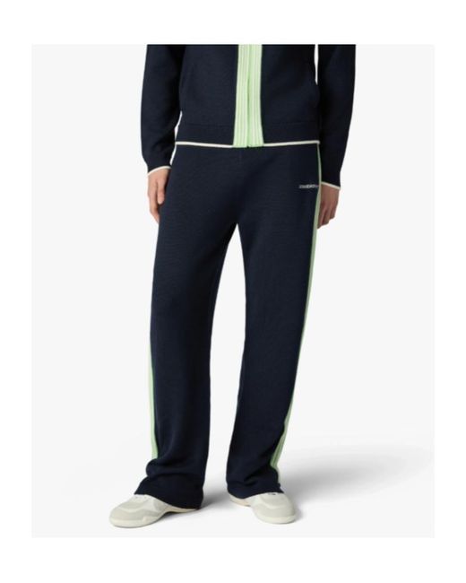 Casablanca Blue Side Striped Track Pants for men