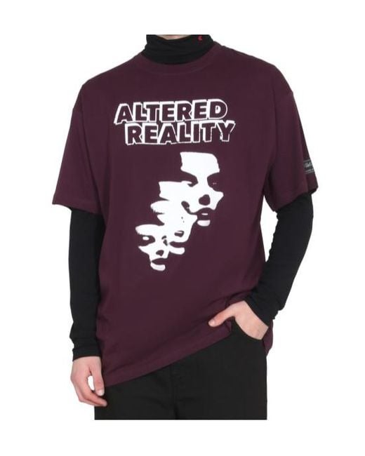 Raf Simons Purple Graphic Logo T-Shirt for men