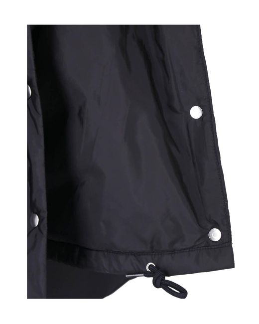 Prada Blue Button-Up Hooded Jacket