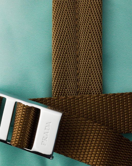Prada Green Medium Re-Nylon Backpack for men