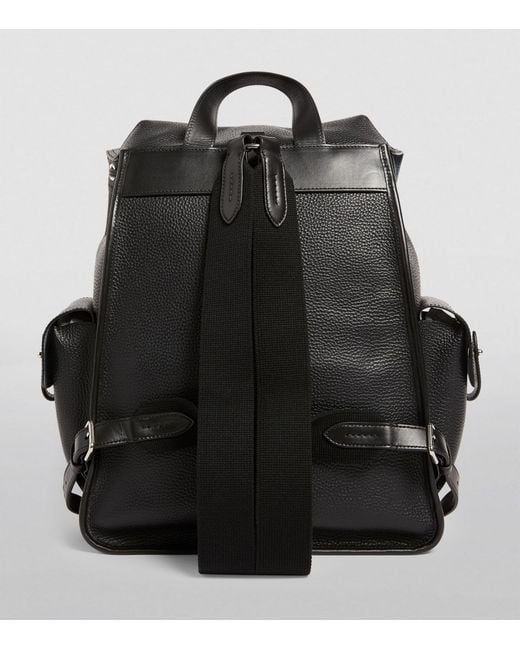 Mulberry Black Heritage Textured Backpack for men