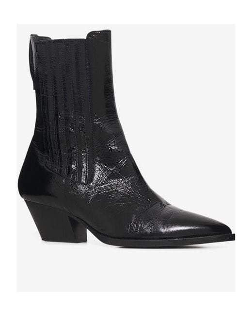 IRO Black Pointed Toe Ankle Boots