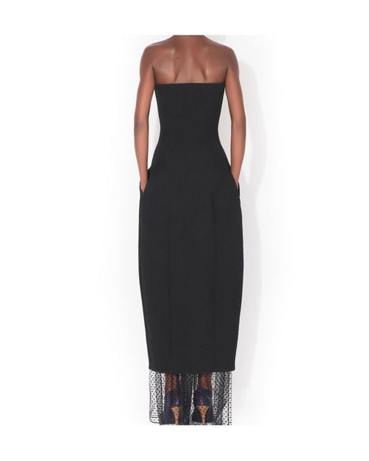 Alaïa Blue Strapless Round Midi Dress