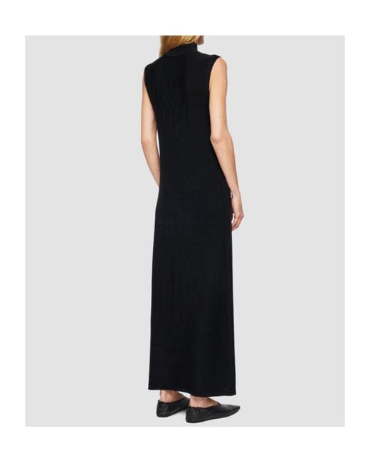Joseph Black Gradient Stitch High Neck Dress