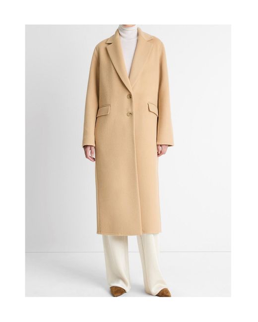 Vince Natural Single-Breasted Classic Coat